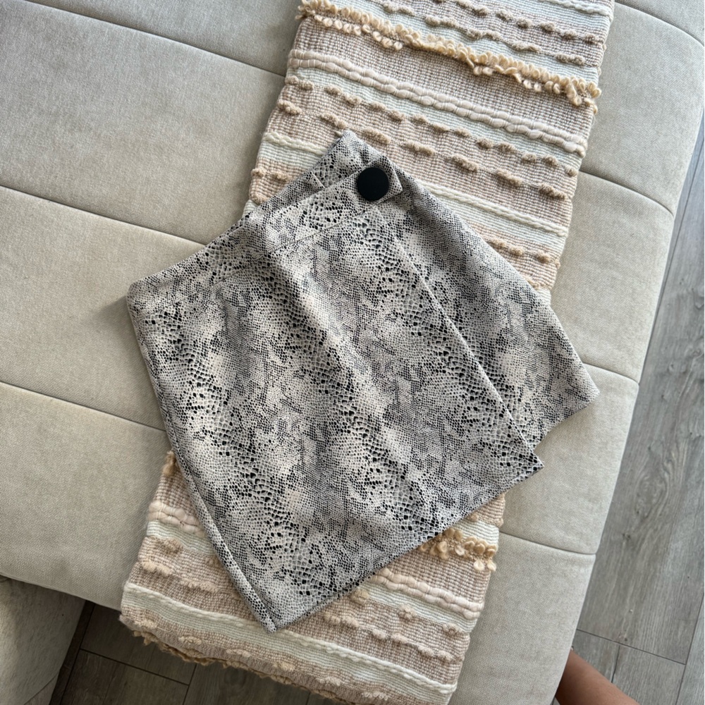 Honey Snakeprint Mini Skirt